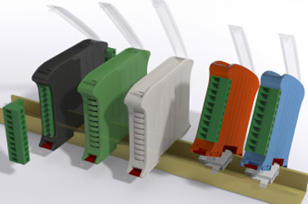 Cajas para carril DIN 17,5mm RAILBOX COMPACT VERTICAL Cajas para carril DIN 17,5mm RAILBOX COMPACT VERTICAL