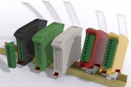 Cajas verticales para carril DIN 22,5mm RAILBOX COMPACT VERTICAL Cajas verticales para carril DIN 22,5mm RAILBOX COMPACT VERTICAL