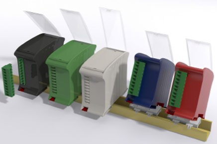 Cajas verticales para carril DIN 45mm RAILBOX COMPACT VERTICAL Cajas verticales para carril DIN 45mm RAILBOX COMPACT VERTICAL