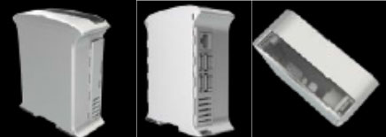 Caja para RASPBERRY PI B+ en carril Din RAILBOX VERTICAL de 45mm ancho